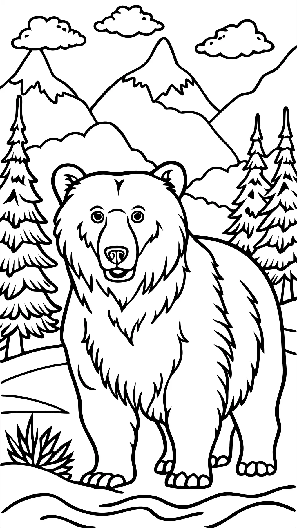 Páginas para colorear en grizzly